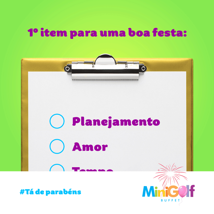 Planejamento de festa